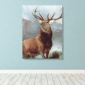 Sir Edwin Landseer | Monarch van de Glen, 1851 Canvas Afdruk (Insitu (Houten vloer))