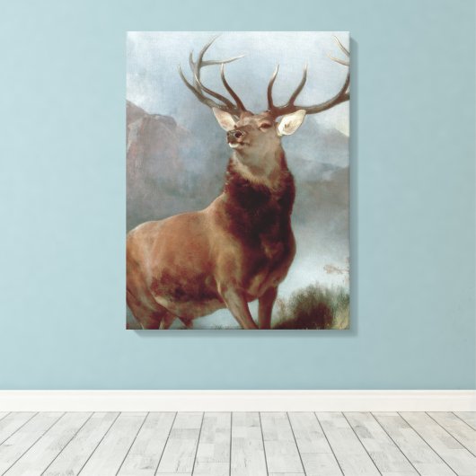 Sir Edwin Landseer | Monarch van de Glen, 1851 Canvas Afdruk (Insitu (Houten vloer))