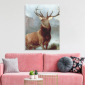 Sir Edwin Landseer | Monarch van de Glen, 1851 Canvas Afdruk (Insitu (Woonkamer))