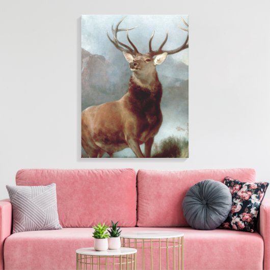 Sir Edwin Landseer | Monarch van de Glen, 1851 Canvas Afdruk (Insitu (Woonkamer))