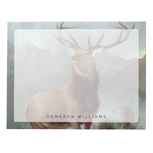 Sir Edwin Landseer | Monarch van de Glen, 1851 Notitieblok (Voorkant)