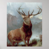 Sir Edwin Landseer | Monarch van de Glen, 1851 Poster (Voorkant)