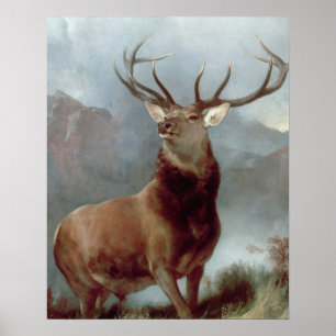 Sir Edwin Landseer Monarch van de Glen, 1851 Poster