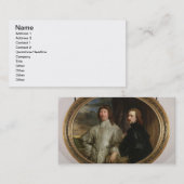 Sir Endymion Porter (1587-1649) en Artiest, c. Visitekaartje (Voorkant / Achterkant)