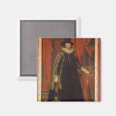 Sir Francis Bacon, burggraaf van St. Albans Magneet (Voorkant / Achterkant)