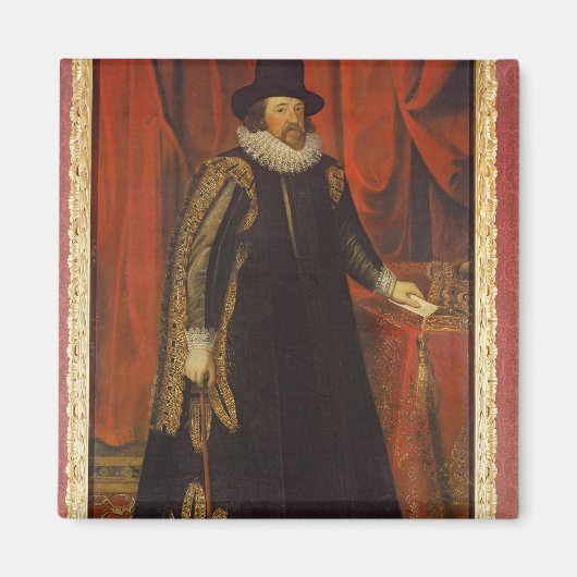 Sir Francis Bacon, burggraaf van St. Albans Magneet (Voorkant)