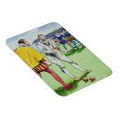 Sir Francis Drake (1540/3-96) die bowls speelt, va Magneet (Rechterzijde)