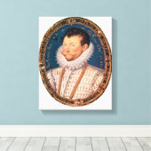 Sir Francis Drake, 1581 Canvas Afdruk (Insitu (Houten vloer))