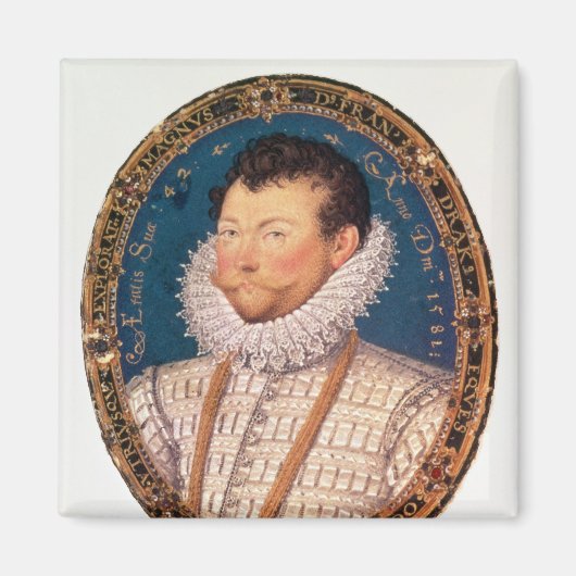 Sir Francis Drake, 1581 Magneet (Voorkant)