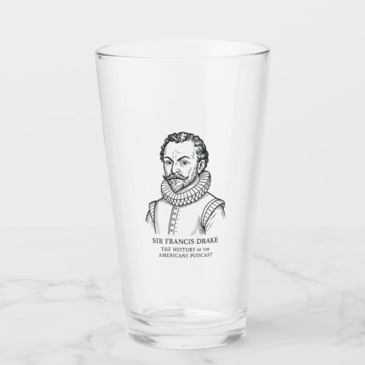Sir Francis Drake Pint Glass Glas (Voorkant)