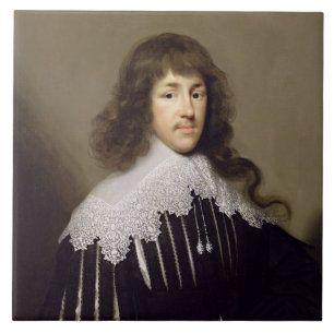 Sir Francis Godolphin, 1633 (olie op doek) Tegeltje