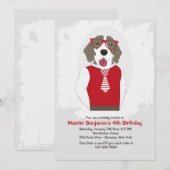 Sir Frederick Dog Uitnodiging (Voorkant / Achterkant)