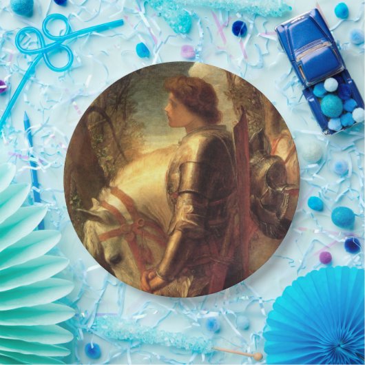 Sir Galahad (Arthurische Ridder van de Ronde Tafel Papieren Bordje (Feest)