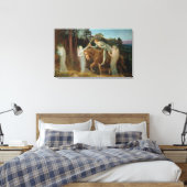 Sir Galahad, c.1894 (olie op canvas) Canvas Afdruk (Insitu (Slaapkamer))