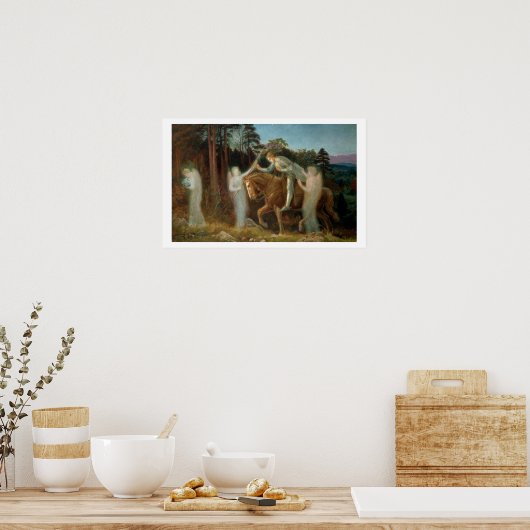 Sir Galahad, c.1894 (olie op canvas) Poster (Keuken)