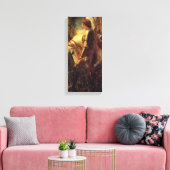 Sir Galahad (door George Frederick Watts) Canvas Afdruk (Insitu (Woonkamer))