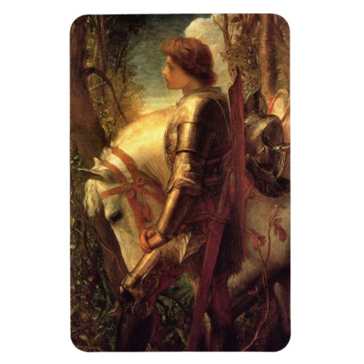 Sir Galahad (door George Frederick Watts) Magneet (Verticaal)
