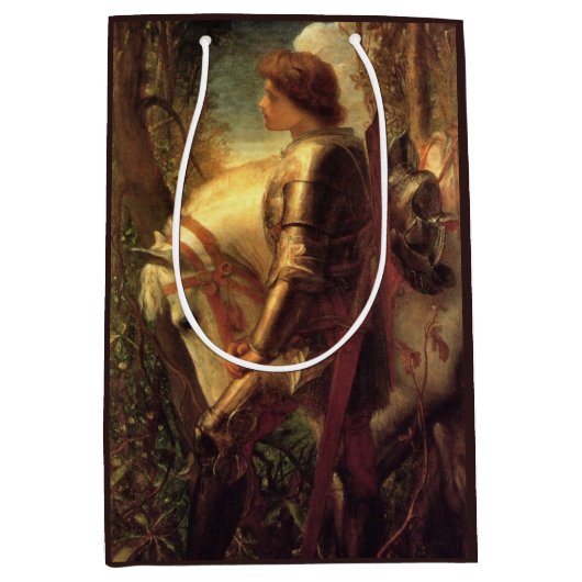Sir Galahad (door George Frederick Watts) Medium Cadeauzakje (Voorkant)