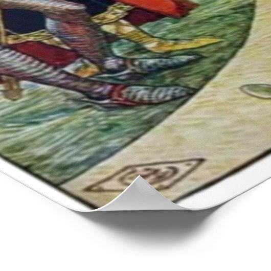 Sir Galahad in de rechtbank van koning Arthur Poster (Hoek)