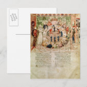 Sir Galahad is blij met de rondetafelconferentie Briefkaart (Voorkant / Achterkant)