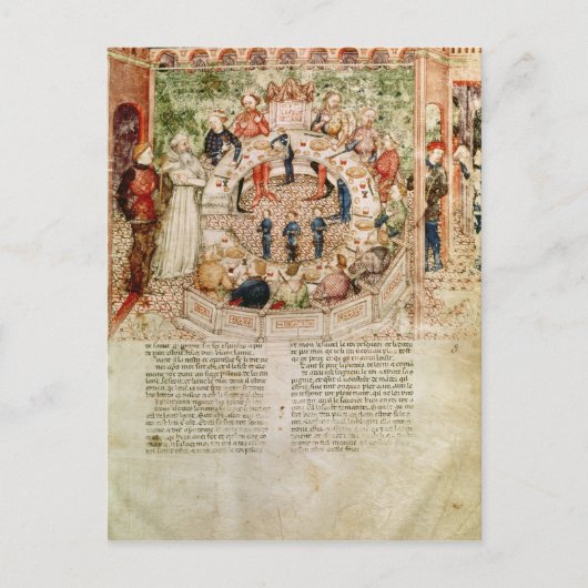 Sir Galahad is blij met de rondetafelconferentie Briefkaart (Voorkant)