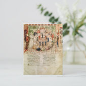 Sir Galahad is blij met de rondetafelconferentie Briefkaart (Staand voorkant)