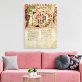 Sir Galahad is blij met de rondetafelconferentie Canvas Afdruk (Insitu (Woonkamer))