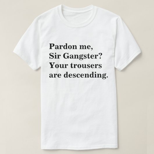 Sir Gangster Shirt (Design voorkant)