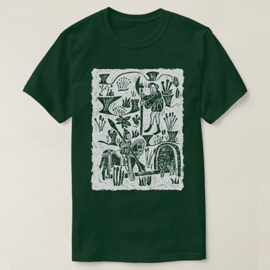 Sir Gawain en de Green Knight T-shirt (Design voorkant)
