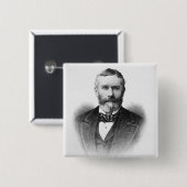 Sir George Otto Trevelyan Vierkante Button 5,1 Cm (Voorkant /achterkant)