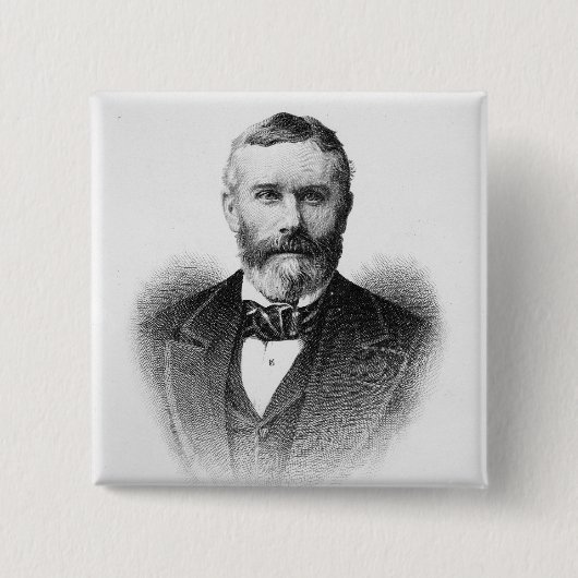 Sir George Otto Trevelyan Vierkante Button 5,1 Cm (Voorkant)