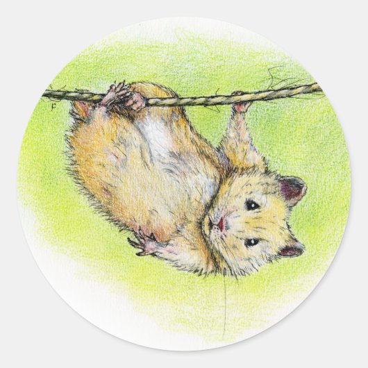 Sir Ham Ronde Sticker (Voorkant)