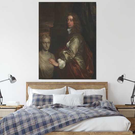 Sir Henry Capel (1638–1696) Canvas Afdruk (Insitu (Slaapkamer))
