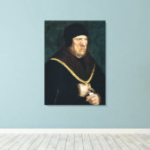 Sir Henry Wyatt noemde soms Milord Cromwell Canvas Afdruk (Insitu (Houten vloer))