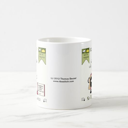 Sir Isaac N-ewe-ton Coffee Mok (Center)