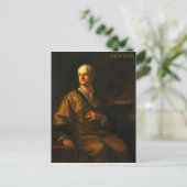 Sir Isaac Newton, 1710 Briefkaart (Staand voorkant)