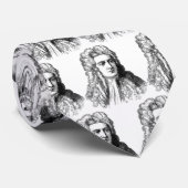 Sir Isaac Newton Famous Scientist wiskunde physics Stropdas (Opgerold)