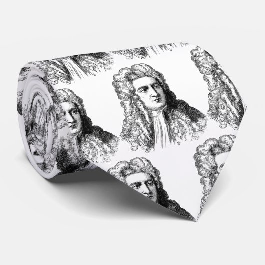 Sir Isaac Newton Famous Scientist wiskunde physics Stropdas (Opgerold)