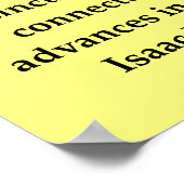 sir isaac newton quote poster (Hoek)