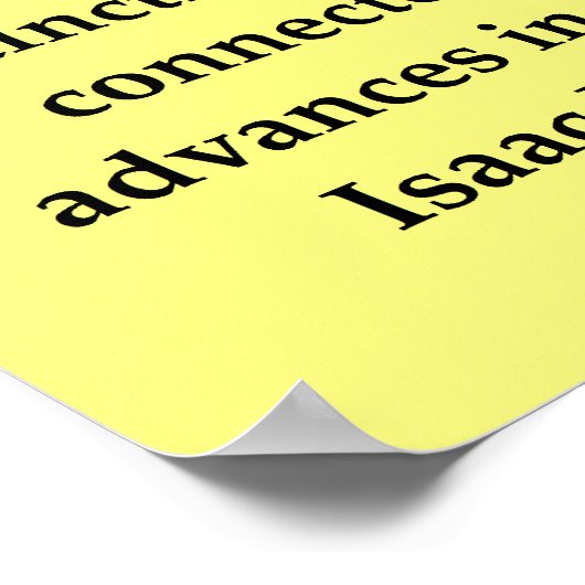 sir isaac newton quote poster (Hoek)