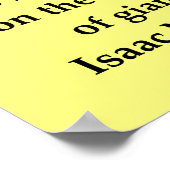 sir isaac newton quote poster (Hoek)