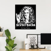 Sir Isaac Newton Science Rocks Posters (Thuiskantoor)