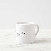 Sir Isaac Newton Signature Autograaf Espresso Kop (Voorkant rechts)