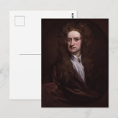Sir Issac Newton Briefkaart (Voorkant / Achterkant)
