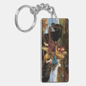 Sir Isumbras bij de Ford C. 1857 door John Millais Sleutelhanger (Voorkant Links)