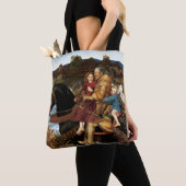 Sir Isumbras bij de Ford C. 1857 door John Millais Tote Bag (Dichtbij)