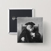 Sir John Fielding Vierkante Button 5,1 Cm (Voorkant /achterkant)