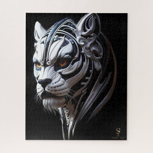 Sir Khan de grimmige blik Puzzel (Verticaal)