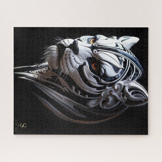 Sir Khan de grimmige blik Puzzel Legpuzzel (Horizontaal)