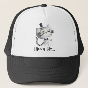 Sir Kitty Cat met Mustaches Trucker Pet